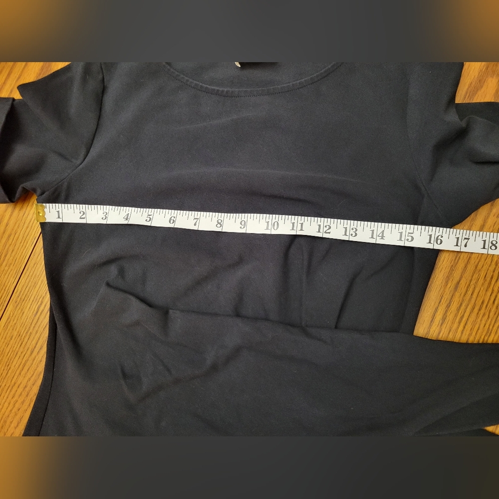 Sézane Pippa Short Dress in Black Organic Cotton Tie-Side Mini Size XS - Picture 7 of 10